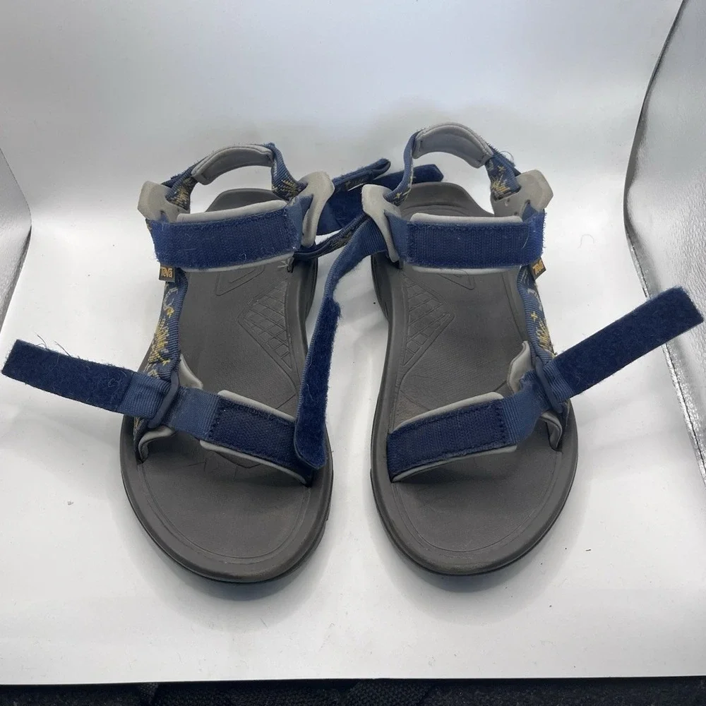 Teva Women's 7.5 Hook & Loop Adjustable Strap Sandals Blue/Gray